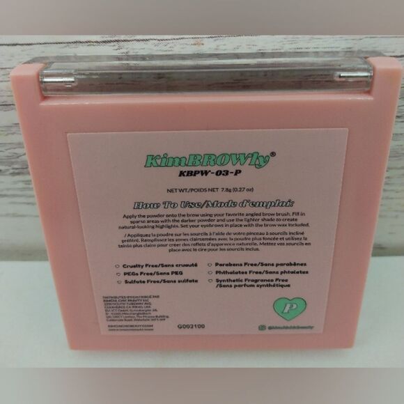 KimChi Kim Browly Eyebrow Powder Kit Makeup Cosmetics Beauty NIB KBPW -03 -P - Picture 4 of 5